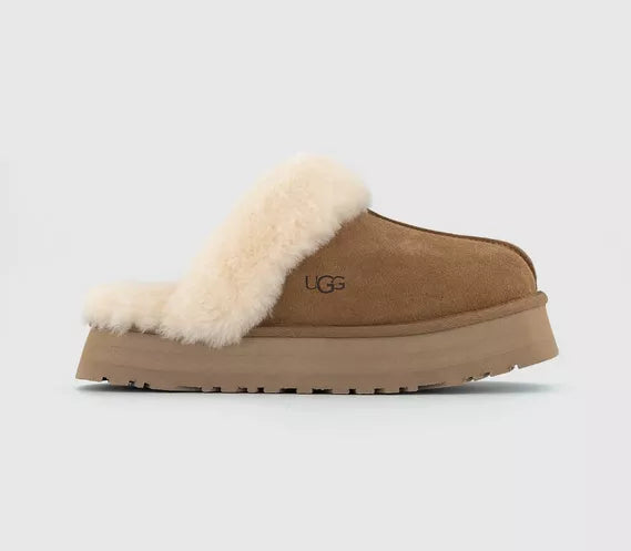 Womens UGG Disquette Slippers Chestnut UK Size 5