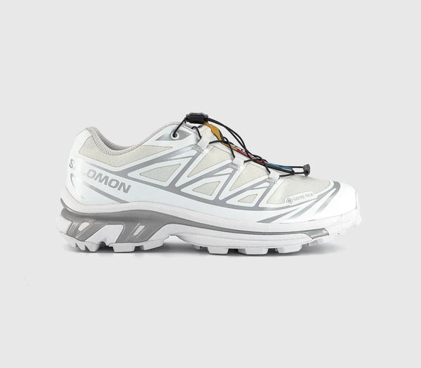 Salomon XT-6 GTX Trainers White White Silver UK Size 9.5