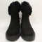 Womens EARTHADDICT Akka Fur Cuff Ankle Boots Black UK Size 6