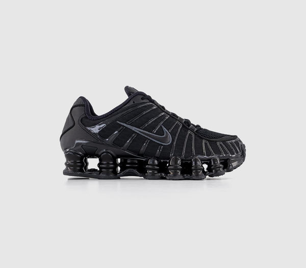 Nike Shox Tl Black Metallic Hematite Max Orange Trainers UK Size 8
