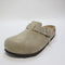 Mens BIRKENSTOCK Boston Clogs Suede Taupe UK Size 7.5 EU41