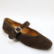 Womens OFFICE Flavour Suede Mary Jane Ballet Pumps Brown Suede UK Size 6