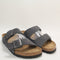 Womens BIRKENSTOCK Arizona Two Strap Sandals Charcoal Suede UK Size 7 EU40