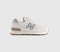 New Balance 574 Trainers Sea Salt Leopard UK Size 4