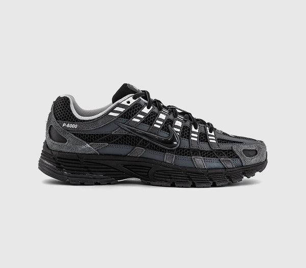 Nike P-6000 Trainers Anthracite Black Chrome Metallic Silver UK Size 5