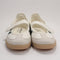 adidas Samba Jane Ballet Trainers Offwhite Collegiate Green Gold Metallic UK Size 7.5