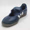 adidas Samba Jane Ballet Trainers Crew Navy White Gold Metallic UK Size 6