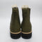 Womens TOMS Bennet Chelsea Faux Fur Lined Boots Olive UK Size 5.5