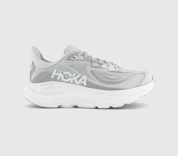 HOKA Clifton 10 Trainers Cosmic Grey Stardust F UK Size 5