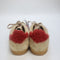 adidas Gazelle Indoor Trainers Magic Beige Victory Red Gum UK Size 3