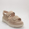 Womens OFFICE Summer Two Part Platform Sandals Beige UK Size 6