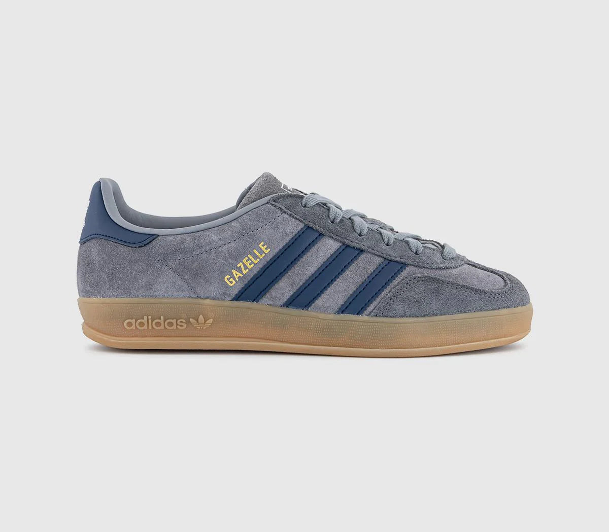 adidas Gazelle Indoor Trainers Grey Night Indigo Grey UK Size 5.5