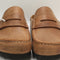 Womens BIRKENSTOCK Naples Wrapped Clogs Cognac Leather UK Size 5.5 EU39