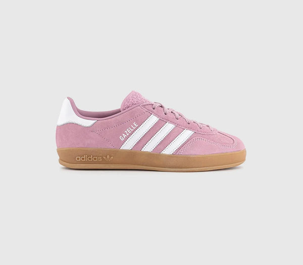 adidas Gazelle Indoor Trainers Bliss Lilac White Gum UK Size 5
