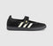 adidas Samba Jane Ballet Trainers Black Off White Gold Metallic UK Size 6.5