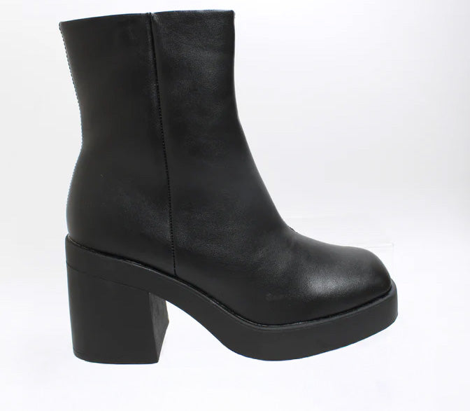 Womens OFFICE Archie Platform Ankle Boots Black