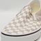 Vans Classic Slip On Trainers Checkerboard Mushroom UK Size 7