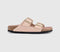 Womens BIRKENSTOCK Arizona Two Strap Sandals New Beige Pink Clay Triples Birko UK Size 5.5 EU39