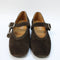 Womens OFFICE Flavour Suede Mary Jane Ballet Pumps Brown Suede UK Size 3