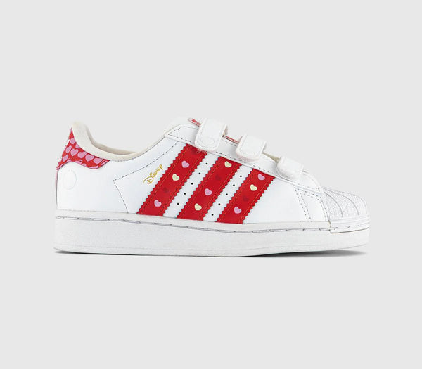 Kids adidas Superstar Disney Led Lights Youth Trainers Black Bright Red White UK Size 1 youth