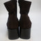 Womens OFFICE Annabella Square Toe Leather Block Heel Boots Brown Suede UK Size 6