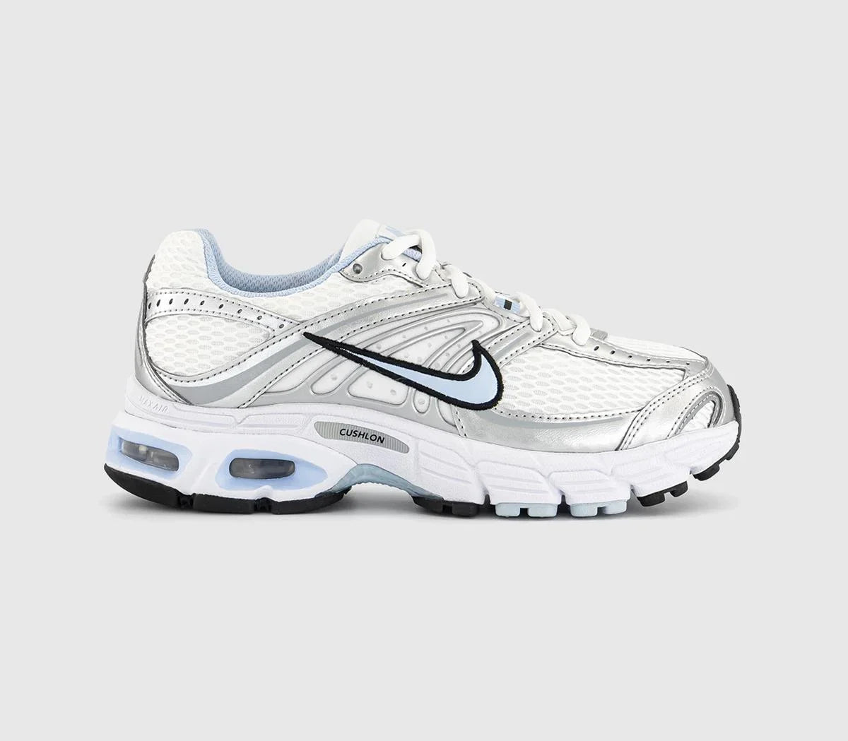 Nike Air Max Moto 2k Trainers White Hydrogen Blue Metallic Silver UK Size 5
