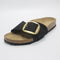 Womens BIRKENSTOCK Madrid Big Buckle Sandals Black Nubuck UK Size 5.5 EU39