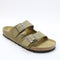 Mens BIRKENSTOCK Arizona Two Strap Sandals Faded Khaki Oiled Leather UK Size 7 EU40