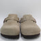 Womens BIRKENSTOCK Boston Clog Taupe Suede UK Size 7.5 EU41