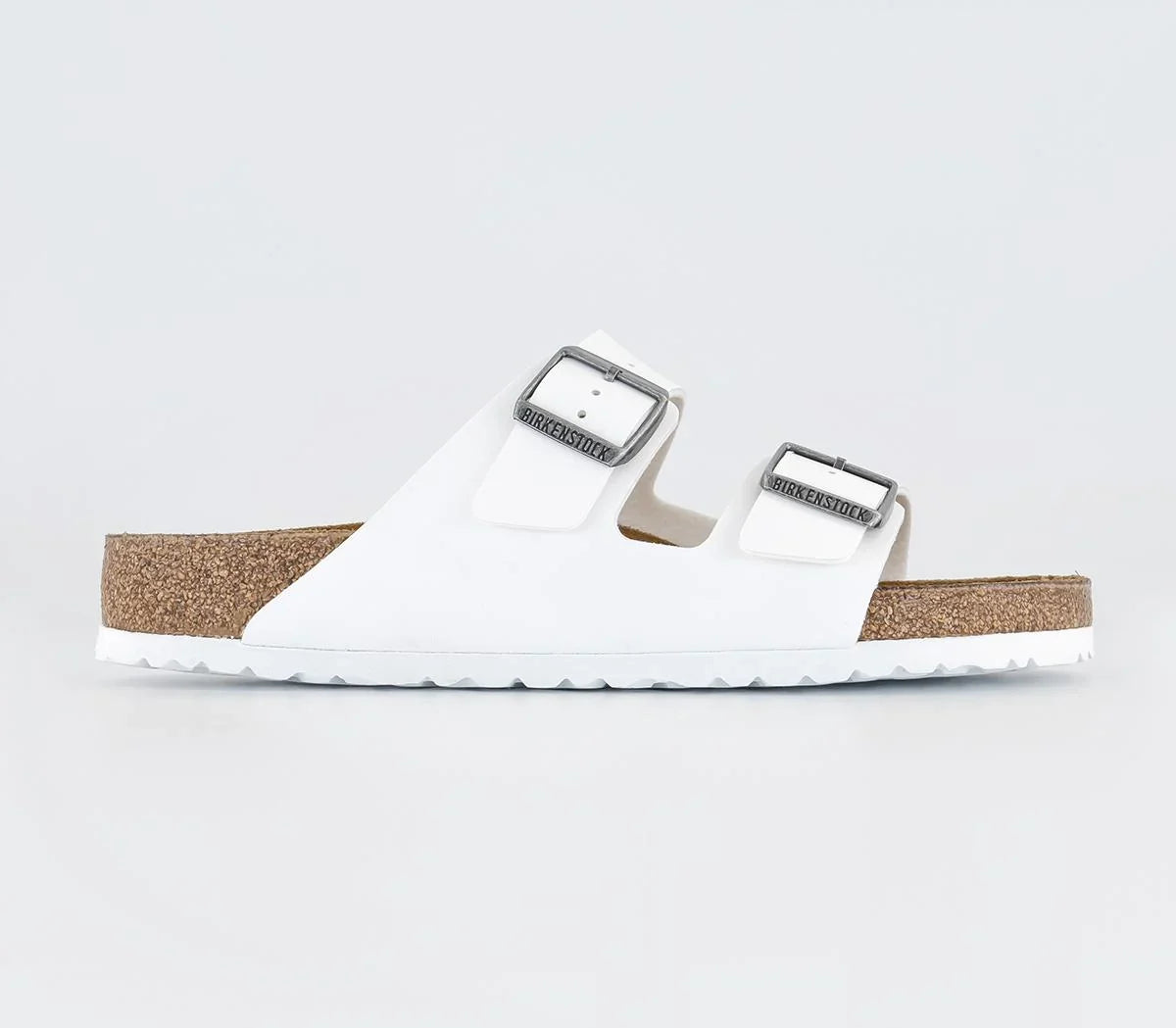 Mens BIRKENSTOCK Arizona Two Strap Sandals White Birko UK Size 9.5 EU44