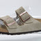 Womens BIRKENSTOCK Arizona Two Strap Sandals Suede Taupe UK Size 5.5 EU39