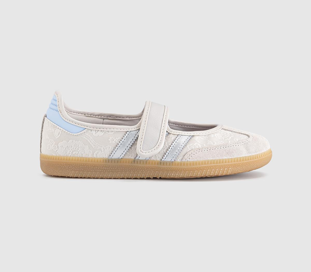 adidas x Liberty Samba Janes Chalk Pearl Silver White UK Size 4