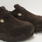 Womens BIRKENSTOCK Boston Clogs Mocca Suede UK Size 7 EU40