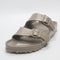 Odd sizes - Womens BIRKENSTOCK Arizona Two Strap Sandals Gray Taupe Eva UK Sizes Right 5/Left 6
