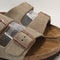 Womens BIRKENSTOCK Arizona Two Strap Sandals Suede Taupe UK Size 5.5 EU39