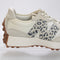 New Balance 327 Sea Salt Grey Leopard Trainers UK Size 6