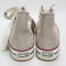 Odd sizes - Kids Converse All Star Eva Lift Hi Youth Trainers Papyrus Egret Midnight Navy UK Sizes Right 1/Left 2