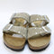 Womens BIRKENSTOCK Arizona Two Strap Sandals Taupe Rivet UK Size 7 EU40