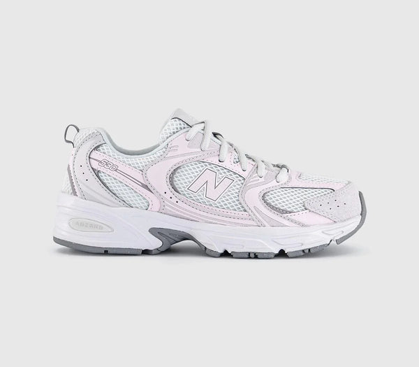 Kids New Balance 530 Junior Trainers Grey Matter Pink Salt UK Size 5
