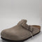 Mens BIRKENSTOCK Boston Clogs Suede Taupe UK Size 8 EU42
