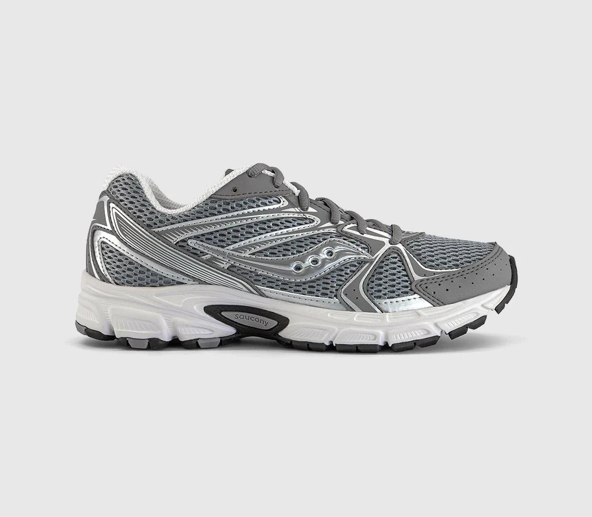 Saucony Ride Millenium Trainers Grey Grey Silver UK Size 6