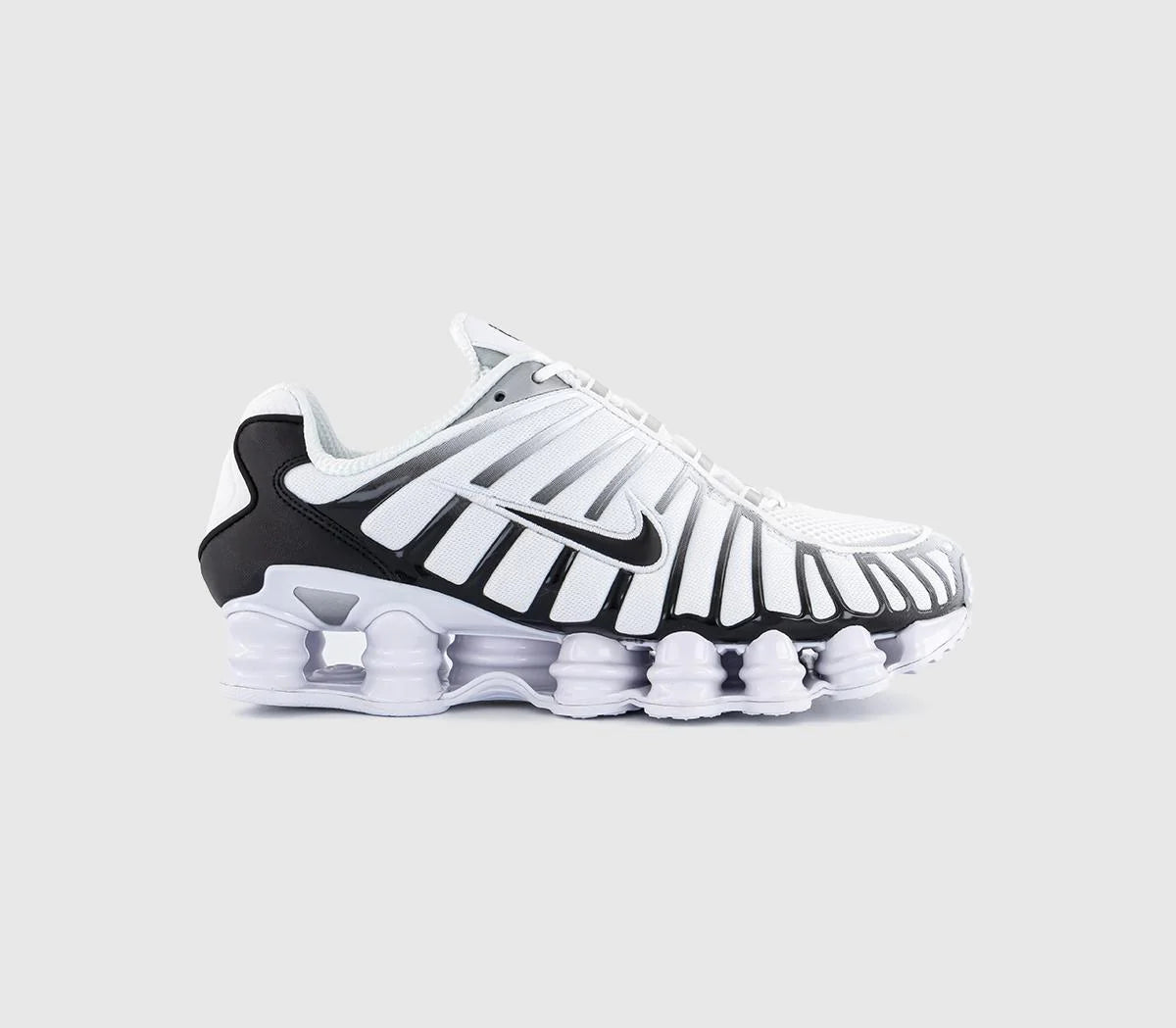 Nike Shox TL Trainers White Black Metallic Platinum UK Size 6 EU40