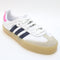 adidas Sambae Trainers White Night Indigo Pink Gum UK Size 4
