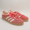 adidas Munchen Trainers Semi Flash Red Off White Gum UK Size 6