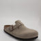 Womens BIRKENSTOCK Boston Clog Taupe Suede UK Size 5 EU38