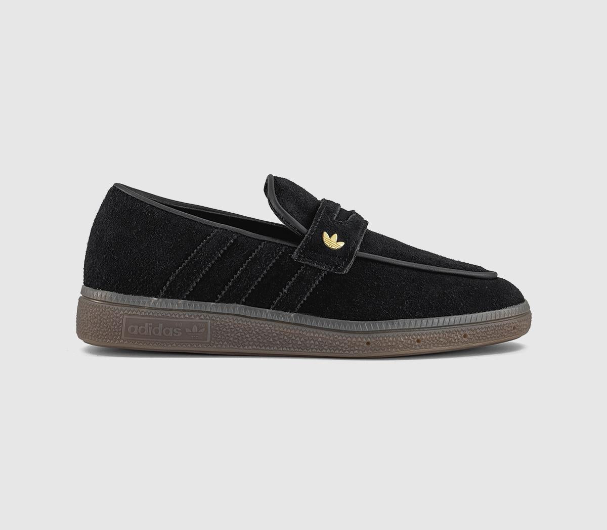 Womens adidas Handball Spezial Loafers Black Black Gum UK Size 4