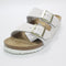 Womens BIRKENSTOCK Arizona Two Strap Sandals Antique White Nubuck UK Size 5.5 EU39