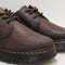 Mens Dr. Martens Brookline Lo 3 Eye Shoes Dark Brown Crazy Horse UK Size 8