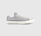 Converse All Star Low Trainers Grey Total Eclipse Egret UK Size 5.5