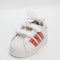 Kids adidas Superstar Led Lights Infant Trainers Black Bright Red White UK Size 4infant